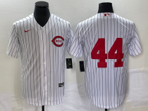 MLB Cincinnati Reds #44 Elly De La Cruz White Field Of Dreams Cool Base Stitched Jersey