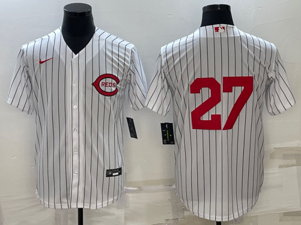 MLB Cincinnati Reds #27 Jake Fraley 2022 White Field Of Dreams Jersey