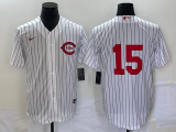 MLB Cincinnati Reds #15 Nick Senzel White Field Of Dreams Stitched Baseball Jersey