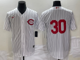 MLB Cincinnati Reds #30 Will Benson White Field Of Dreams Stitched Baseball Jersey