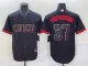 MLB Cincinnati Reds #37 Tyler Stephenson Black 2023 City Connect Stitched Jersey