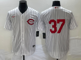 MLB Cincinnati Reds #37 Tyler Stephenson White Field Of Dreams Stitched Baseball Jersey