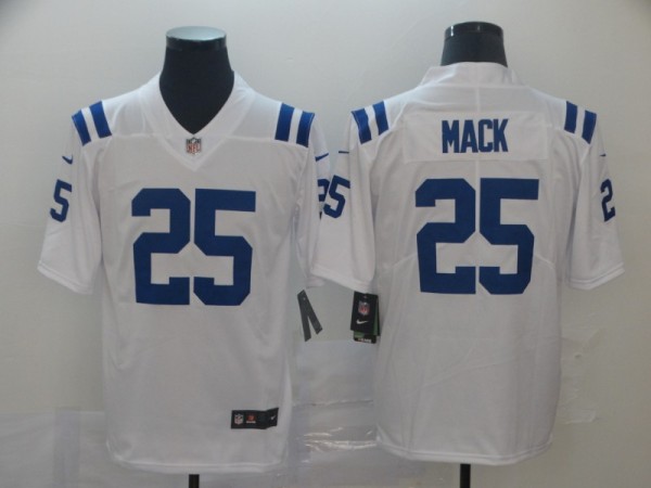 Men's Indianapolis Colts #25 Mack White Vapor Untouchable Limited Jersey