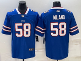 Men's Buffalo Bills #58 Milano Blue Vapor Untouchable Limited Jersey