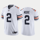 Men's Chicago Bears #2 D.J. Moore New White Vapor Untouchable Limited Jersey