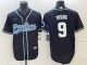 Men's Carolina Panthers #9 Bryce Young Black With Patch Stitched BaseballJersey