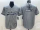 Men's Dallas Cowboys Gray Team Big Logo With Patch Cool Base Stitched Baseball Jersey