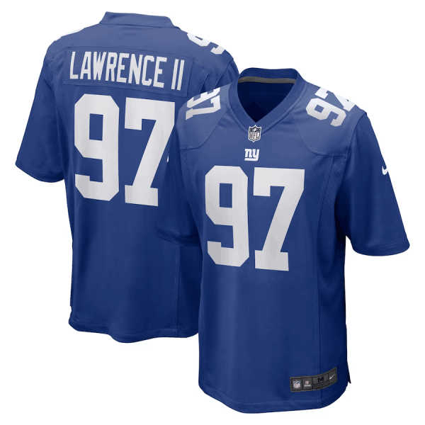 Men's New York Giants #97 Dexter Lawrence II 2022 Royal Vapor Untouchable Limited Jersey