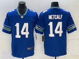 Men's Seattle Seahawks #14 DK Metcalf Royal Vapor Untouchable Limited Jersey