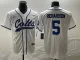 Men's Indianapolis Colts #5 Anthony Richardson White Cool Base Stitched Baseball Jersey