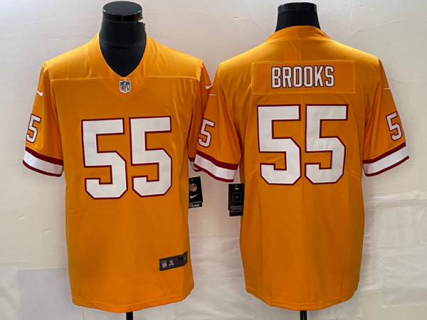 Men's Tampa Bay Buccaneers #55 Derrick Brooks Orange Throwback Vapor Untouchable Limited Jersey