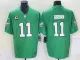 Men's Philadelphia Eagles #11 A. J. Brown Green 2023 F.U.S.E. Vapor Limited With C Patch Jersey