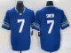 Men's Seattle Seahawks #7 Geno Smith Royal 2023 F.U.S.E. Vapor Limited Throwback Jersey