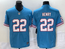 Men's Tennessee Titans #22 Derrick Henry Light Blue 2023 F.U.S.E. Vapor Limited Jersey