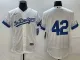 Men's Los Angeles Dodgers #42 Jackie Robinson White City Connect Flex Base Elite Jersey