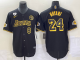 Men's Los Angeles Lakers Front #8 Back #24 Kobe Bryant With NO.2 And KB Patch Black Jersey