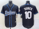 MLB Los Angeles Dodgers #10 Turner Black Nike Game Jersey