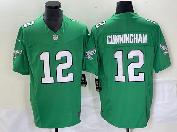 Men's Philadelphia Eagles #12 Randall Cunningham Green 2023 F.U.S.E. Vapor Limited Jersey