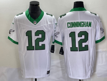 Men's Philadelphia Eagles #12 Randall Cunningham White 2023 F.U.S.E. Vapor Limited Jersey