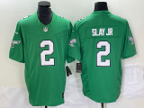 Men's Nike Philadelphia Eagles #2 Slay Jr Green 2023 F.U.S.E. Vapor Limited Jersey