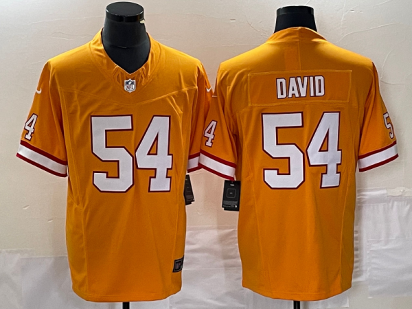 Men's Tampa Bay Buccaneers #54 David Orange 2023 F.U.S.E. Vapor Limited Throwback Jersey