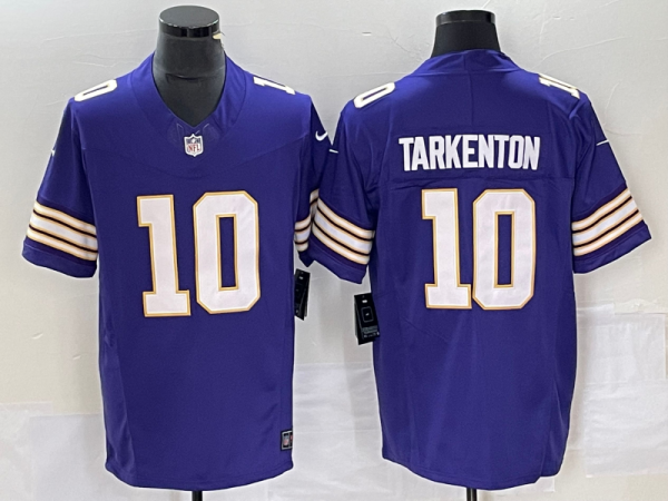 Men's Minnesota Vikings #10 Tarkenton Purple 2023 F.U.S.E. Vapor Untouchable Limited Jersey