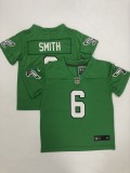 Philadelphia Eagles #6 Smith Green Vapor Untouchable Limited Toddlers Jersey