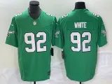 Men's Philadelphia Eagles #92 White Green 2023 F.U.S.E. Vapor Limited Jersey