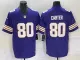 Men's Minnesota Vikings #80 Carter Purple 2023 F.U.S.E. Vapor Untouchable Limited Jersey