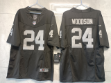 Men's Las Vegas Raiders #24 Charles Woodson Black 2023 F.U.S.E. Vapor Untouchable Limited Jersey