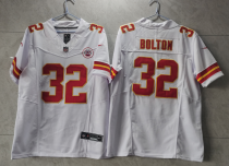 Men’s Kansas City Chiefs #32 Nick Bolton White 2023 F.U.S.E. Color Rush Limited Jersey