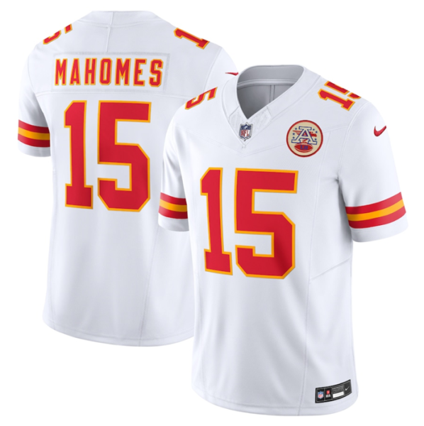 Men’s Kansas City Chiefs #15 Patrick Mahomes White 2023 F.U.S.E. Color Rush Limited Jersey