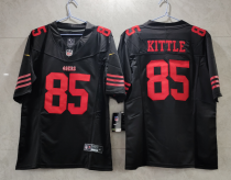 Men's San Francisco 49ers #85 George Kittle Black 2023 F.U.S.E. Vapor Untouchable Limited Jersey