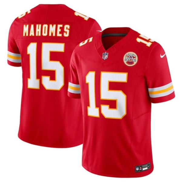 Men’s Kansas City Chiefs #15 Patrick Mahomes Red 2023 F.U.S.E. Color Rush Limited Jersey