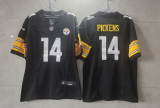 Men's Pittsburgh Steelers #14 Pickens Black 2023 F.U.S.E. Color Rush Limited Jersey