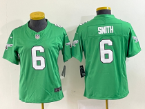 Women Philadelphia Eagles #6 Smith Green 2023 F.U.S.E. Vapor Limited Jersey