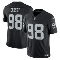 Men's Las Vegas Raiders #98 Maxx Crosby Black 2023 F.U.S.E. Vapor Untouchable Limited Jersey