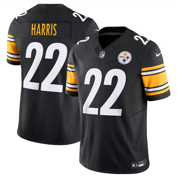 Men's Pittsburgh Steelers #22 Najee Harris Black 2023 F.U.S.E. Color Rush Limited Jersey