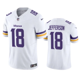 Men's Minnesota Vikings #18 Justin Jefferson White 2023 F.U.S.E. Vapor Untouchable Limited Jersey