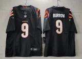 Men's Cincinnati Bengals #9 Joe Burrow Black 2023 F.U.S.E. Vapor Untouchable Limited Jersey