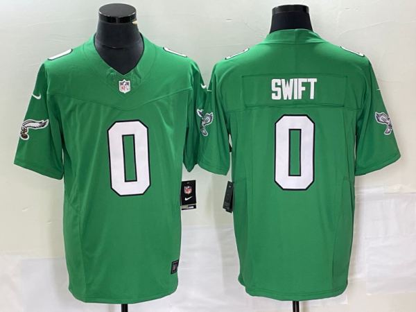 Men's Philadelphia Eagles #0 Swift Green 2023 F.U.S.E. Vapor Untouchable Limited Jersey