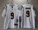 Men's Cincinnati Bengals #9 Joe Burrow White 2023 F.U.S.E. Vapor Untouchable Limited Jersey