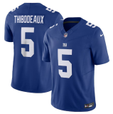 Men's New York Giants #5 Kayvon Thibodeaux Blue 2023 F.U.S.E. Vapor Untouchable Limited Jersey