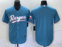 MLB Texas Rangers Blank Blue Stitched Baseball Jersey