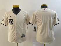 Youth Texas Rangers Blank Cream 2023 City Connect Jersey