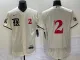 Men's Texas Rangers #2 Marcus Semien Cream 2023 City Connect Flex Elite Jersey