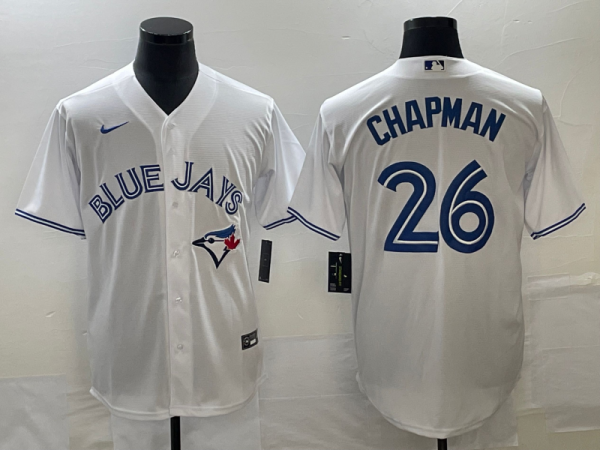 MLB Toronto Blue Jays #26 Chapman White Game Nike Jersey