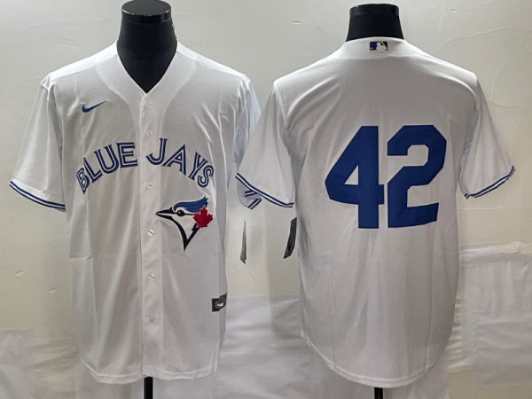 MLB Toronto Blue Jays #42 Jackie Robinson White Game Nike Jersey