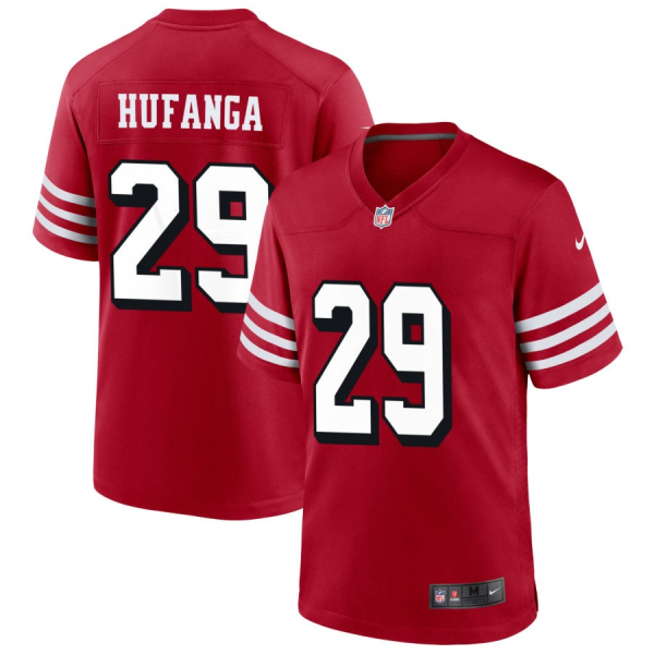 Men's San Francisco 49ers #29 Talanoa Hufanga 2022 Red Alternate Vapor Limited Jersey