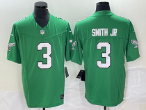 Men's Philadelphia Eagles #3 Smith Jr Green 2023 F.U.S.E. Vapor Untouchable Limited Jersey